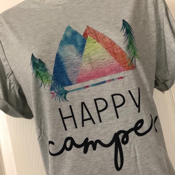 Tops - Happy camper relaxed fit tee